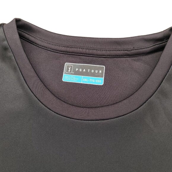 PGA Tour Mens T Shirt Sz XXL Black TTG Short Sleeves Sport Clothing NWT - Picture 5 of 6
